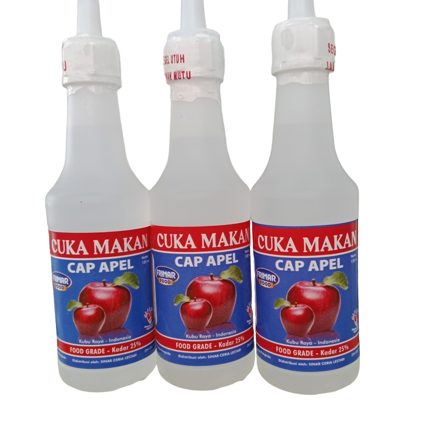 

Cuka Botol 150ml / Cuka untuk Makan Cap Apel 150 ml