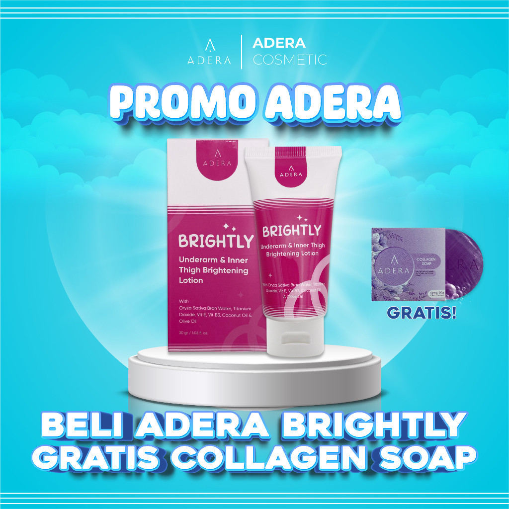 

Paket Beli 1 Brightly Lotion GRATIS 1 Sabun Adera Mencerahkan dan Memutihkan Ketiak, Lipatan Paha, Siku, Lutut Sudah BPOM 100% ORI Syabie Original Termurah