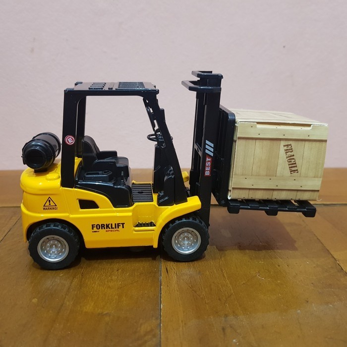 Store_601 Diecast Mobil Forklift - Mainan Miniatur Mobil Forklift
