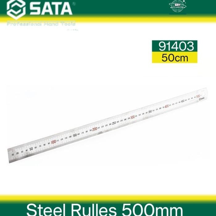 

SATA Penggaris besi 500 mm Steel Rules 50 cm 91403