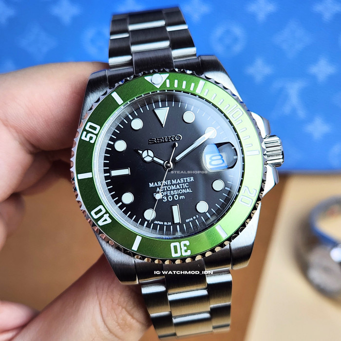 Seiko Submariner Kermit Automatic NH 35 Homme Style