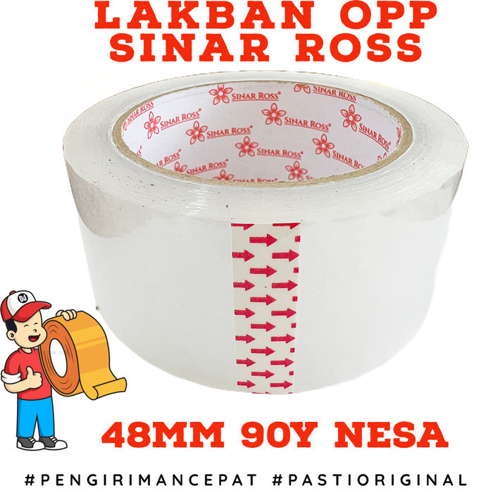 

Lakban Bening/Coklat Sinar Ross 2 inch 90Y 48mm 90 Yard NESA PER 1 ROL - COKLAT