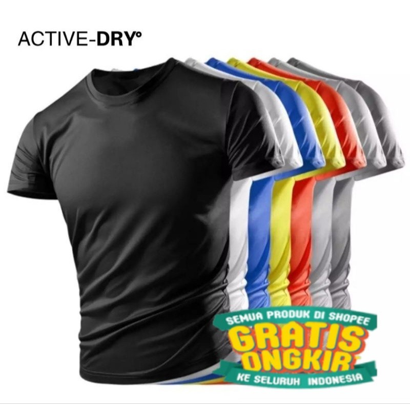 

Kaos Drifit Active-DRY Running/Training/Jogging/Gym/Fitness/Cycling/Olahraga/Yoga Unisex Premium/ ZUMA AEROBIK LANTAI