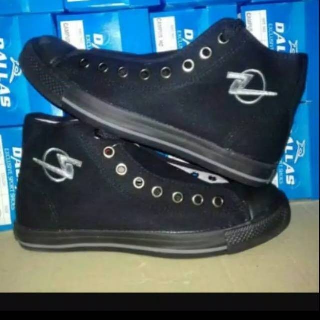 Sepatu Sekolah DALLAS CAMPUS HITAM-PUTIH 28-36 100% ORIGINAL (TINGGI) - 36
