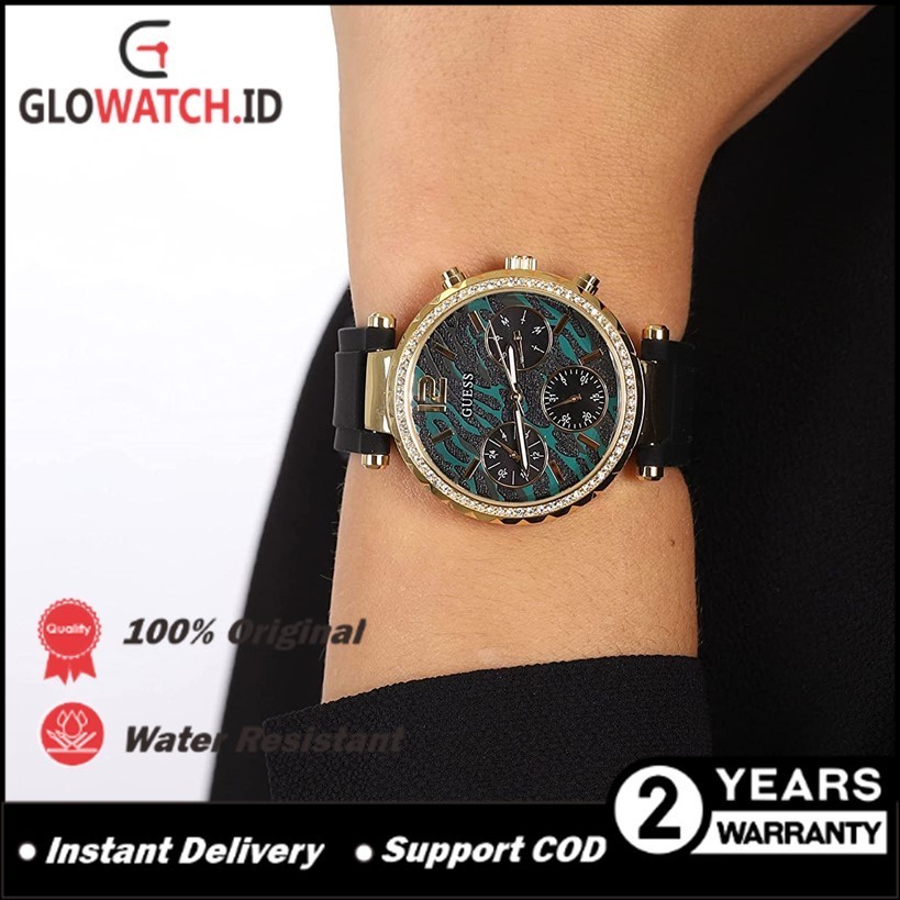 Jam Tangan Wanita Guess GW0113L1 Black & Gold SOLSTICE Original (Garansi 2 tahun) / Support COD  [10
