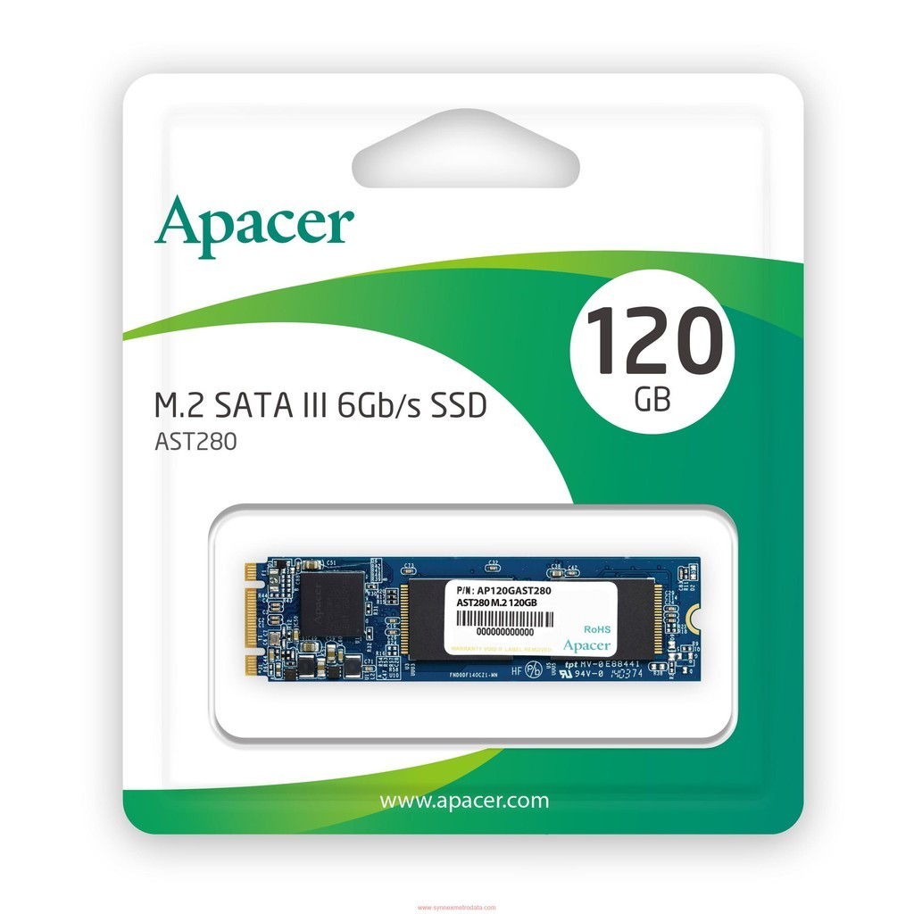 APACER  SSD AST280 M.2 SATA 120GB / Stand