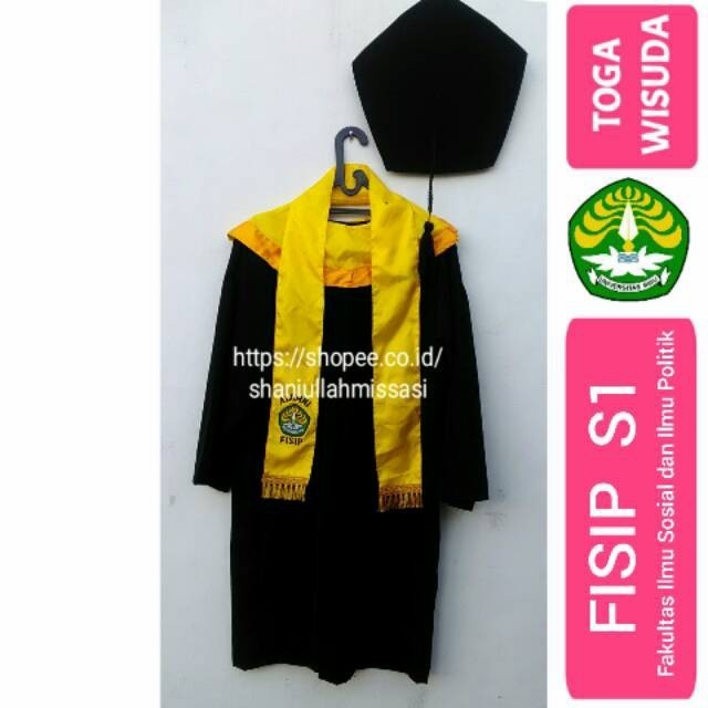 Mughni FISIP S1 UNRI Toga Wisuda Universitas Riau Pekanbaru PKU - Jubah Saja XXL X1a