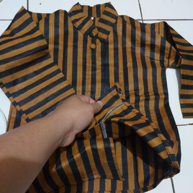 LURIK Baju Adat Anak Lurik  Katun Primis - Tahun