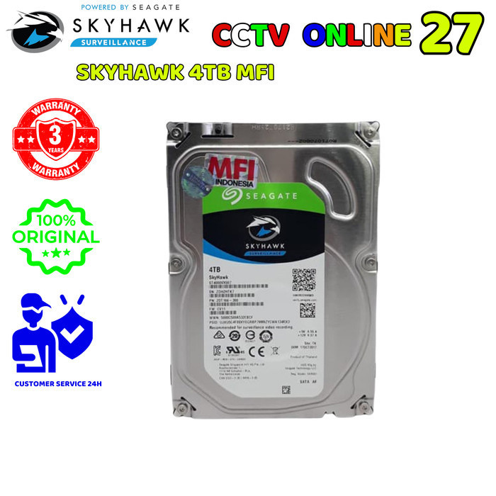 SEAGATE SKYHAWK MFI 4TB HARDDISK INTERNAL
