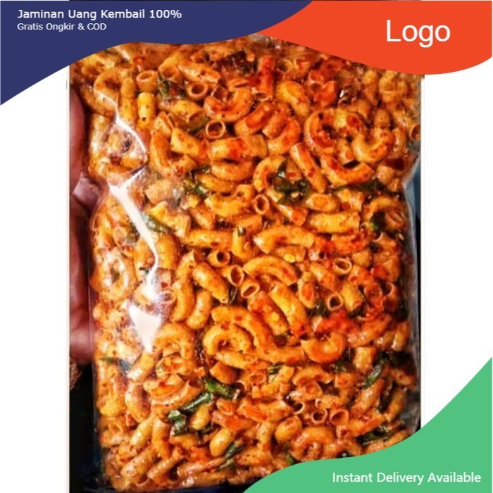 

Makaroni bantet pedas daun jeruk 500gram makroni bantet seblak pedas - 120 gram