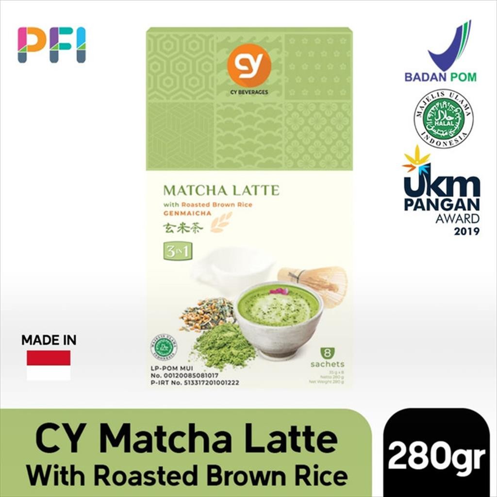 

CY Matcha Latte with Roasted Brown Rice (Genmaicha Latte)