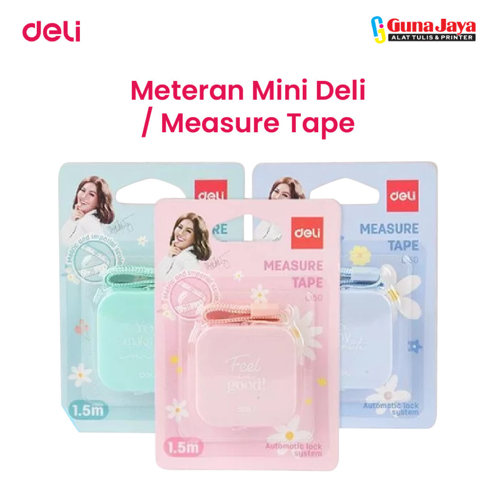 

Bobomart DELI CL150 MEASURE TAPE - Alat Pengukur Badan Merk Deli - Meteran Mini Deli / Measure Tape