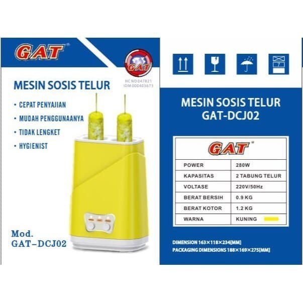 Mesin sosis telur/Mesin Sosis siap saji/Alat mesin sosis telur GAT DC02