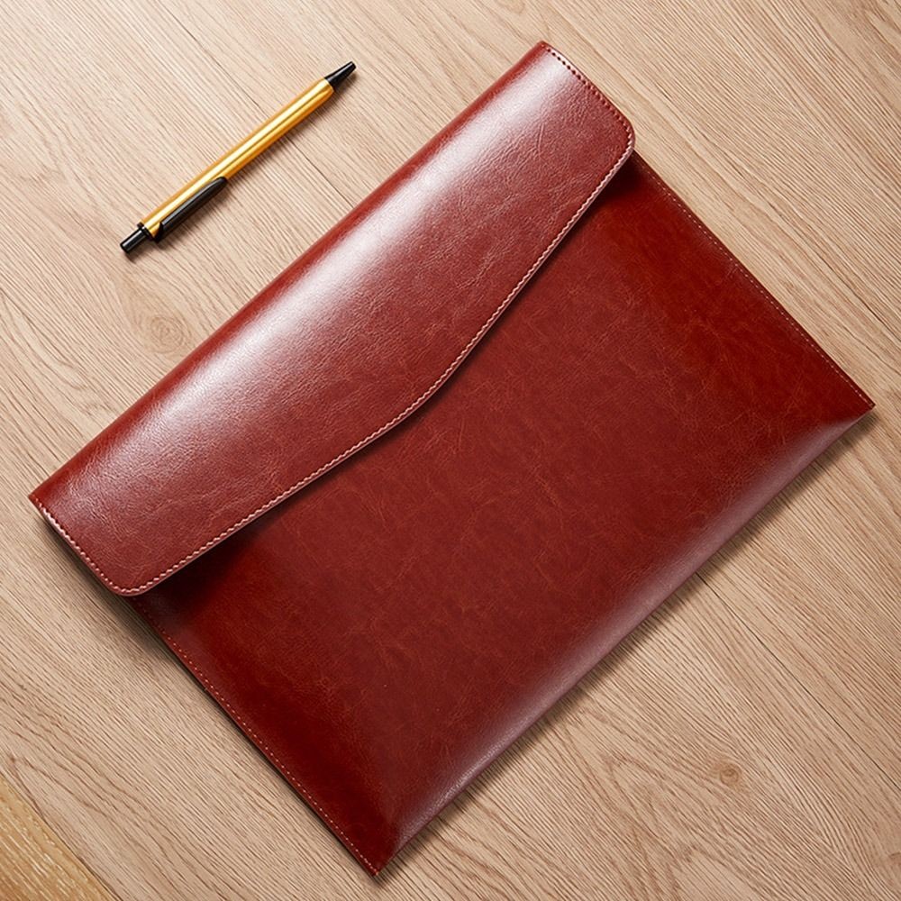 

Capacity Data Contract Bill Storage Document Organiser Stationery Dustproof Briefcase Leather File Folder File Bag Document Bag