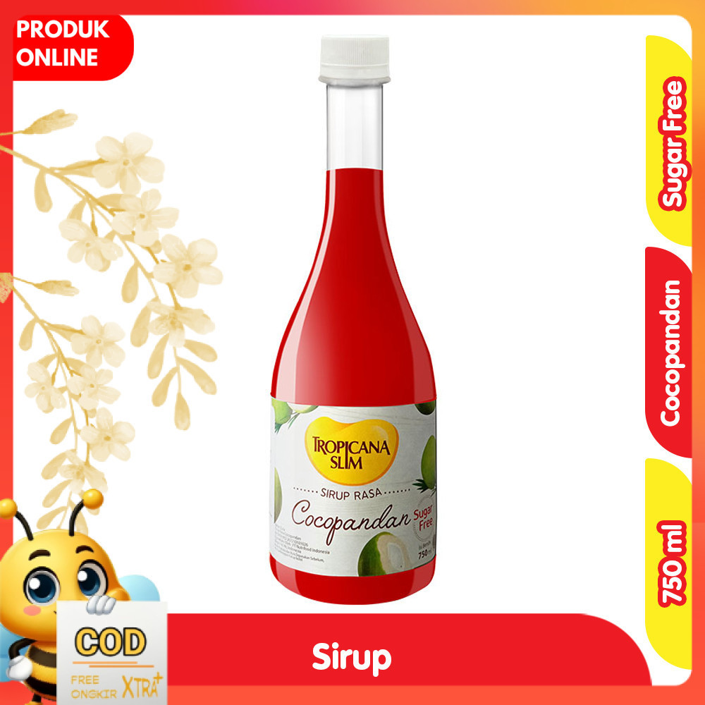 

Tropicana Slim Sirup Rasa Cocopandan Botol 750 ml