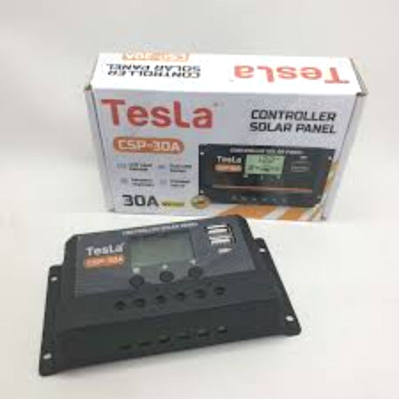 Controller Controler Panel Solar Surya TESLA 20A 20amper 12v 12volt Kontroler Pengontrol Kontrol Cha