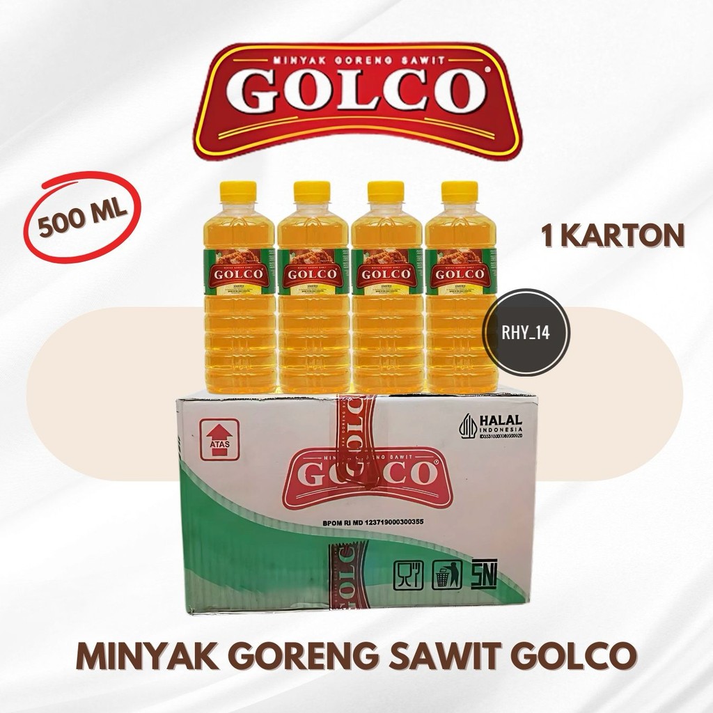

1 Dus MINYAK GORENG GOLCO 500ml KEMASAN BOTOL - Goreng Lebih Crispy