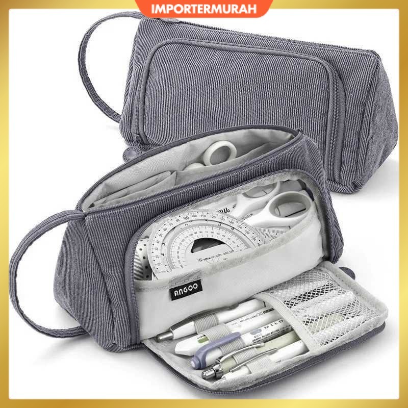 

Toddi Tempat Pensil Multi Layer Pencil Case Pouch Stationery - KV23