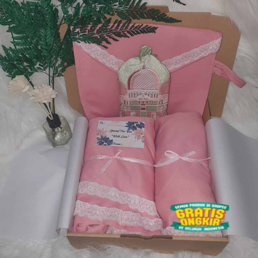 

Hampers Mukena / Hampers Lebaran / Hampers Idul Fitri / Hampers Ramadhan / Kado Perpisahan Guru / Mukena Travel/ langsung proses