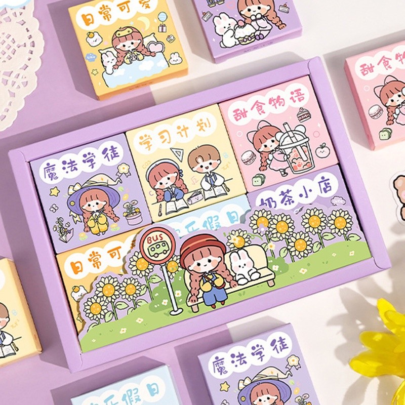 

300pcsset Aneka Desain Kartun Untuk Dekorasi Diaryscrapbook DIY