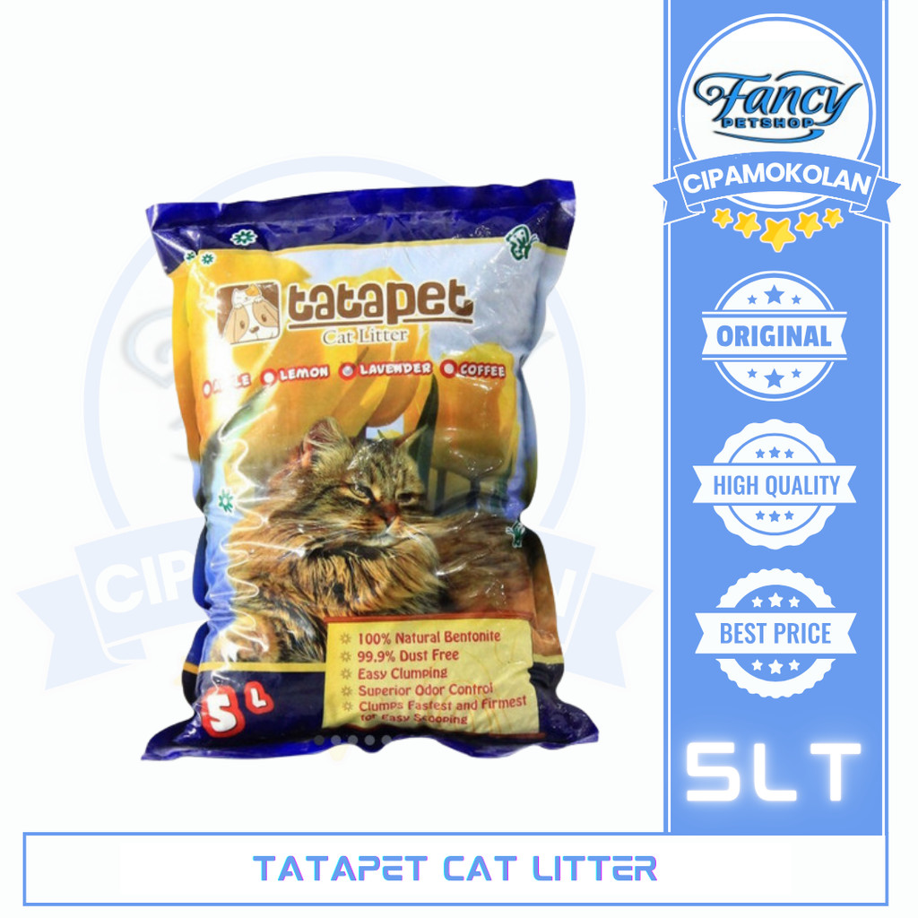 PASIR KUCING TATAPET WANGI KUALITAS SUPER 5L