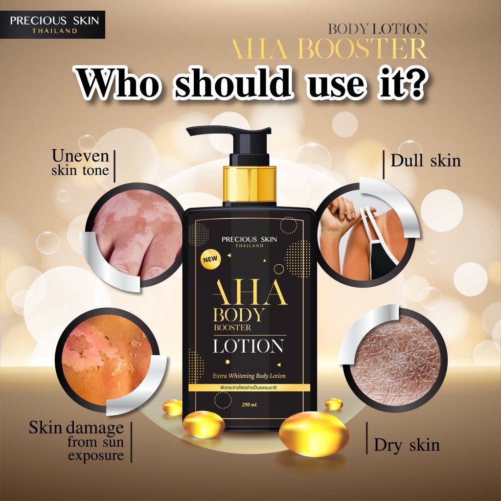 Precious Skin Thailand AHA Body Booster Lotion 250ml / Handbody / HB Pencerah Pemutih Badan