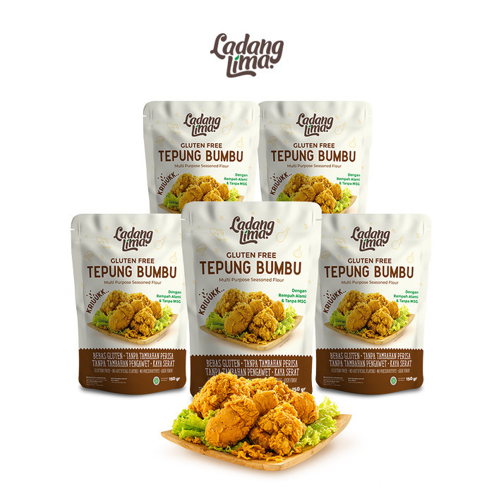 

5 pcs Tepung Bumbu Serbaguna - Ladang Lima Gluten Free Healthy Flour 0503