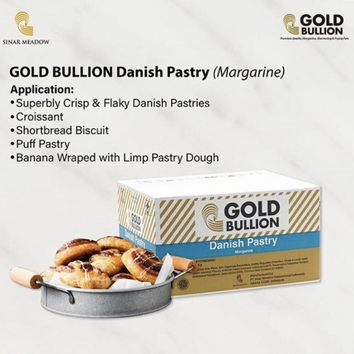 

ATMAA 500 GRAM DANISH PASTRY MARGARINE KORSVET UNTUK BUAT CROISSANT
