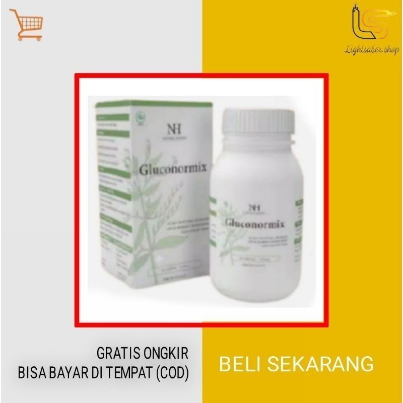 Promo Gluconormix NH glucornomix Asli Obat Diabetes/kencing Manis Bpom Asli Original ..Gratis ongkos