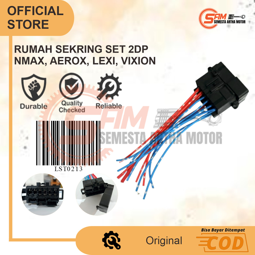 Box Rumah Sekring Set 12 Kabel Yamaha Nmax Aerox Lexi Vixion 155 Old New 2DP B65