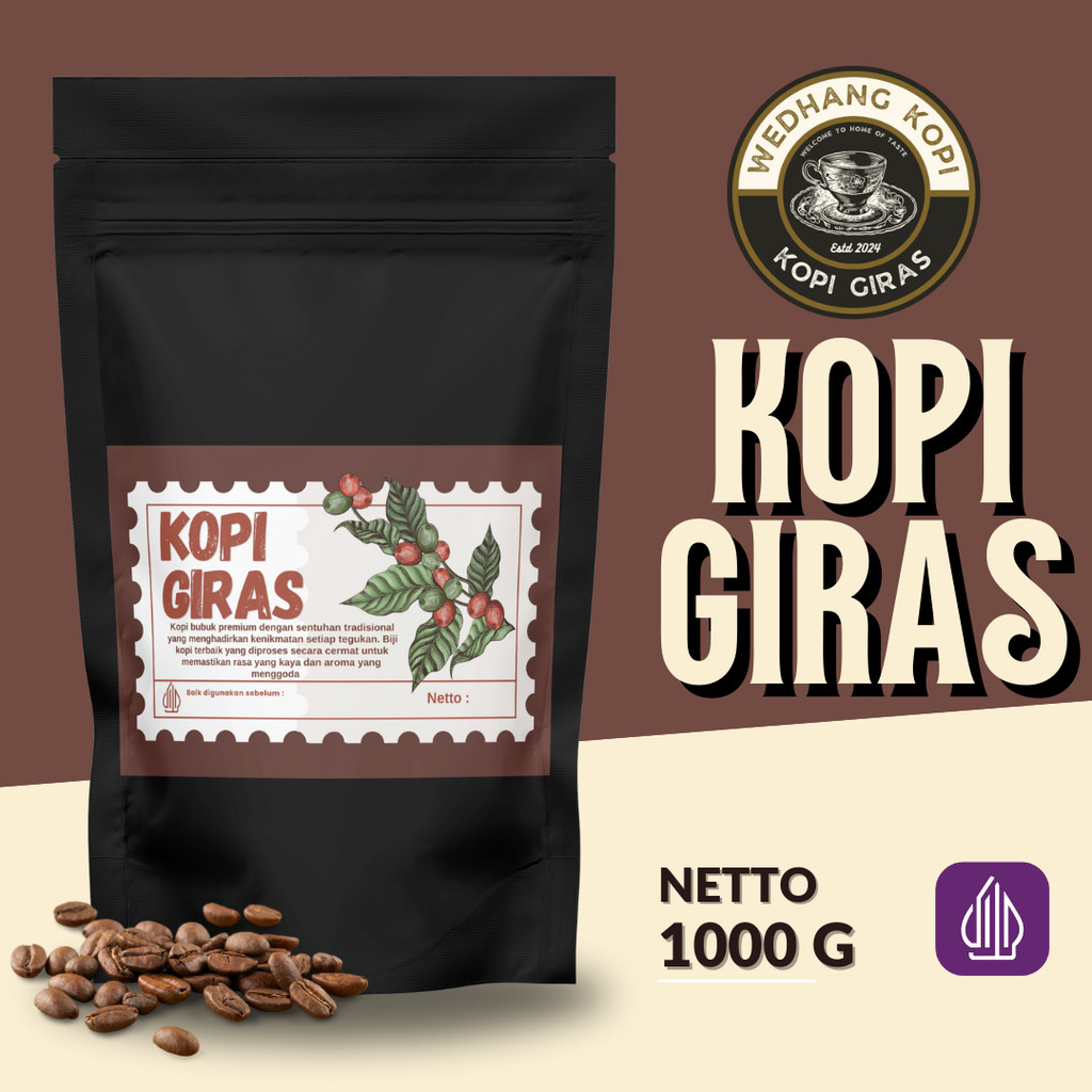 

Kopi Bubuk Giras Wedhang Kopi Grade Premium 1 Kg - Bubuk Kopi Giras 100% Asli Kopi Bubuk Premium 1kg - Kopi Giras 1 Kg - Kopi Bubuk Giras 1000 Gram