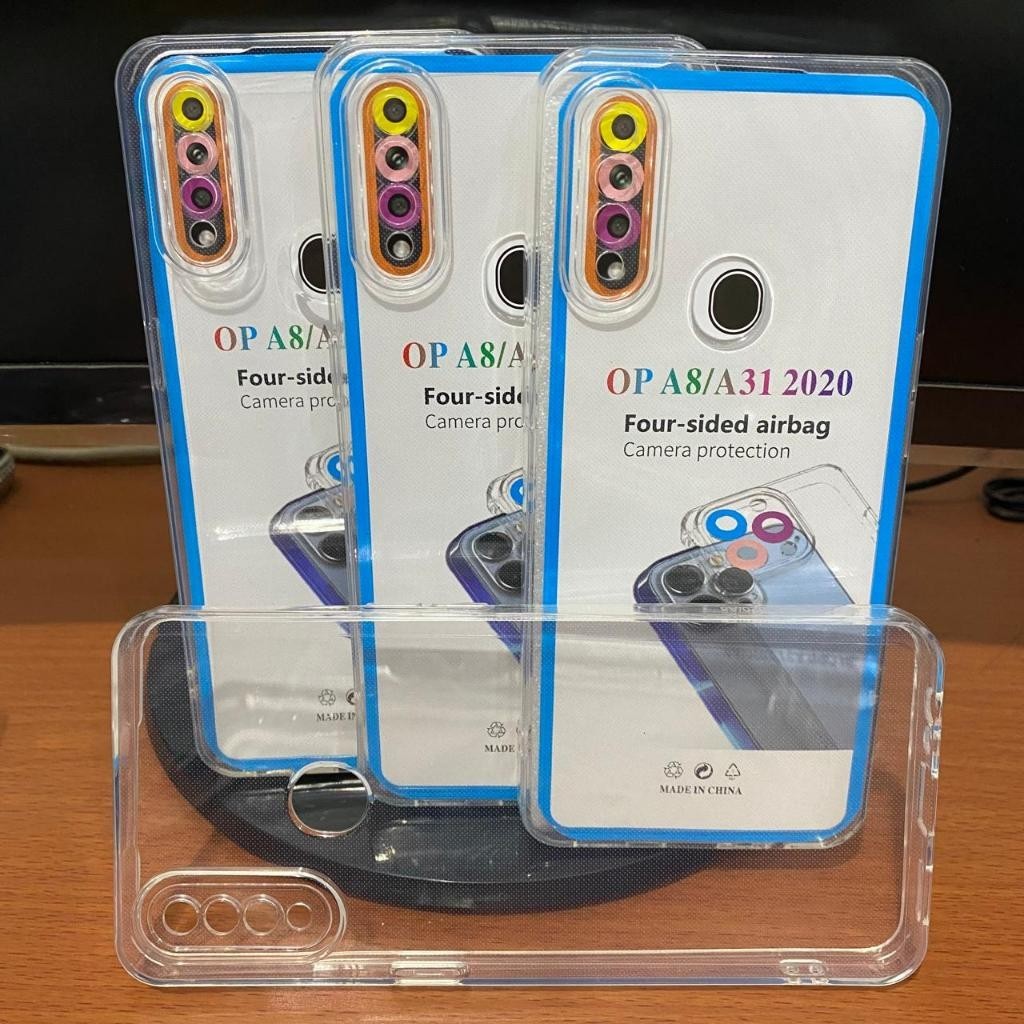 CASE CLEAR OPPO A31 2020 OPPO A8 CASE BENING ORIGINAL AIRBAG CASE ORIGINAL SOFTCASE ANTI KUNING -DC
