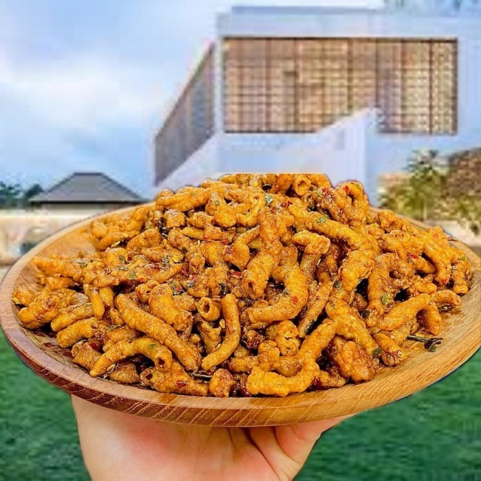 

AZ Usus Krispy 1 KG / Keripik Usus 1 Kg Usus Crispy Original Dan Bumbu Pedas Daun Jeruk Mantap Usus Ayam Food Kripik Snacks - USUS PEDAS, 1 kg