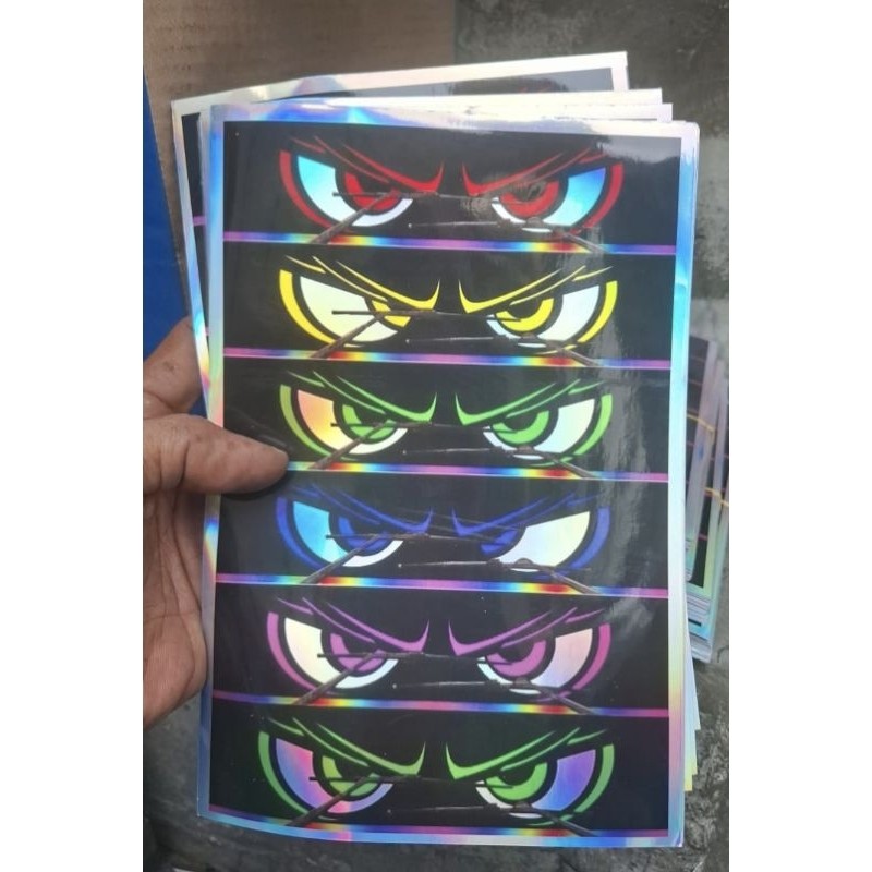 

Stiker Bus Mata 1lembar isi 6'8'15pcs Holow