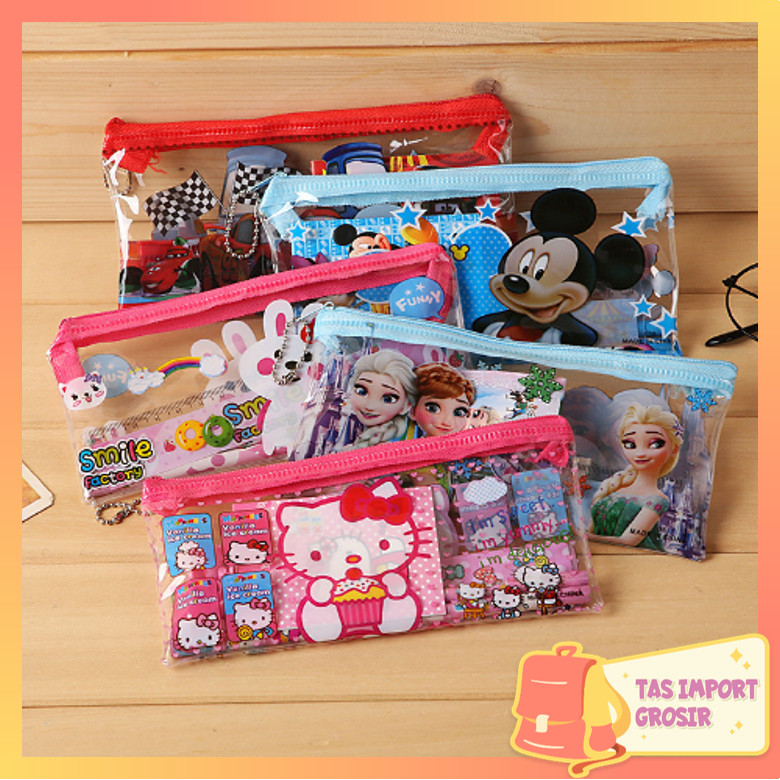 

Tas Import - S5999 Alat Tulis Kartun Lucu Set 6 in 1 / Stationery Study Set Murah Karakter / Set Perlengkapan Sekolah Anak 6 in 1