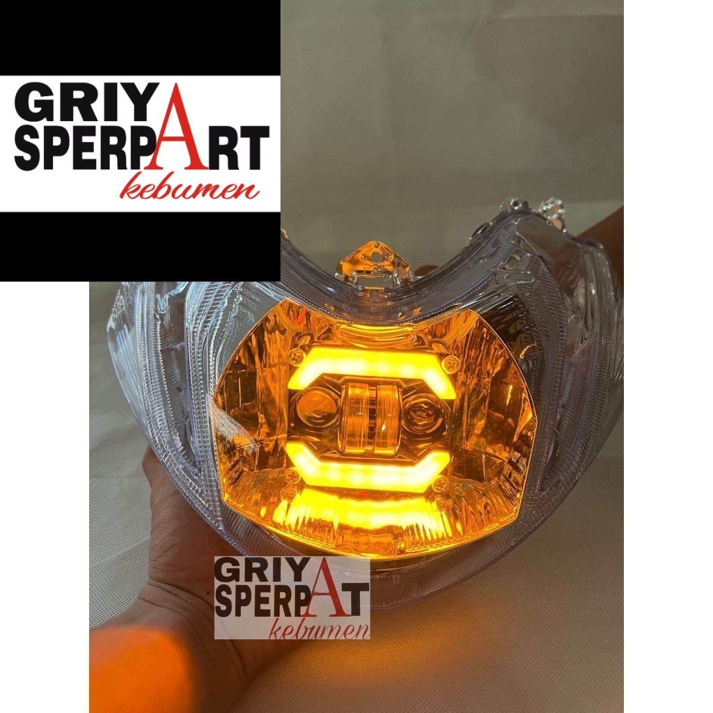 LAMPU DEPAN MIO M3  LED SUPER TERANG