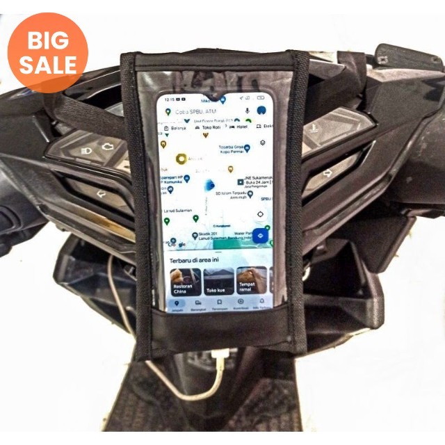 HOLDER HP MOTOR TAS MOTOR TAS OJOL TAS GOJEK TAS GRAB WATERPROOF