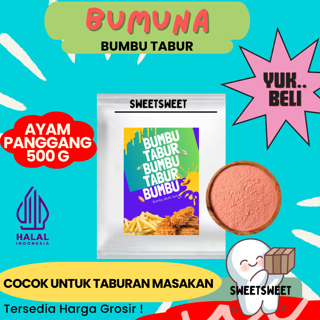 

Sweetsweet Powder 500g | Bumbu Tabur Rasa Ayam Panggang {BISA COD} {Lebih Murah Grosir}