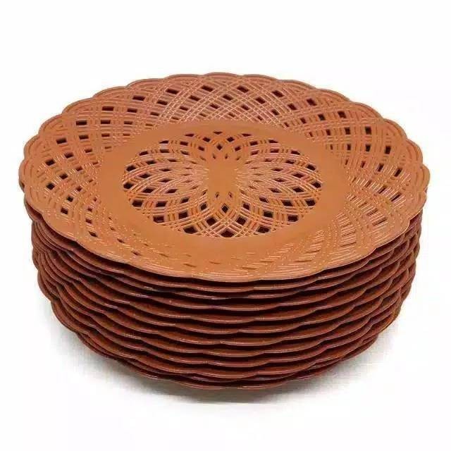 PIRING ROTAN PLASTIK LUSINAN - 1 LUSINAN - PROMO