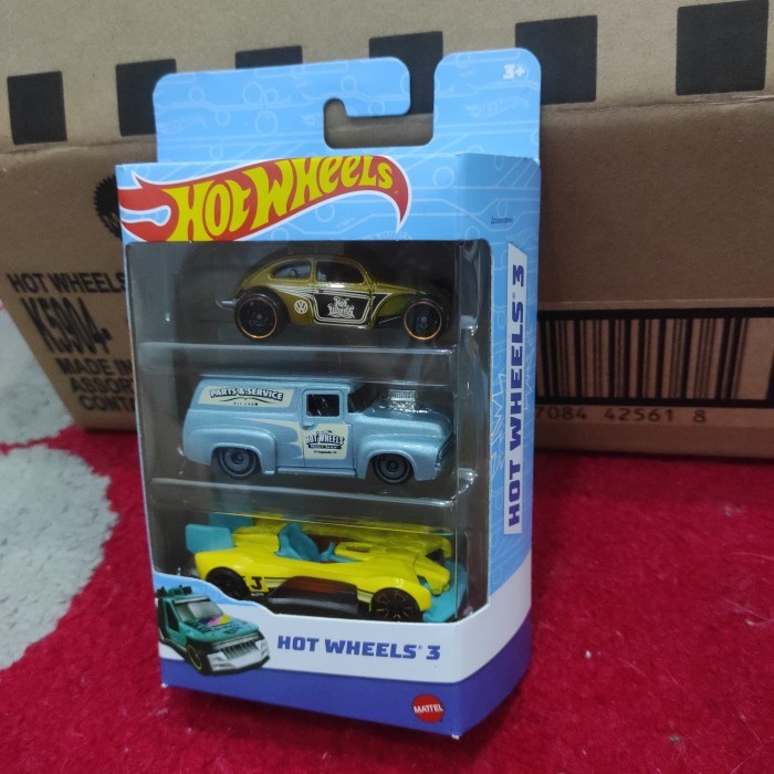 Hot Wheels Gift Pack 3 Volkswagen Beetle gold Ford F100 K5904