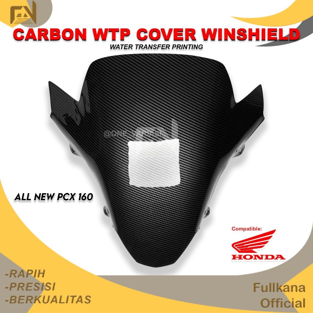 FULLKANA CARBON - VISOR WINDSHIELD WINSIL PCX 160 CARBON BERKUALITAS