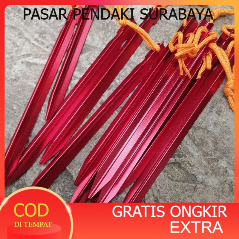 Pasak Tenda Consina Alumunium alloy model Y/Pasak Tenda Camping/Pasak Flyset/Pasak Bivak/Pasak Trapt