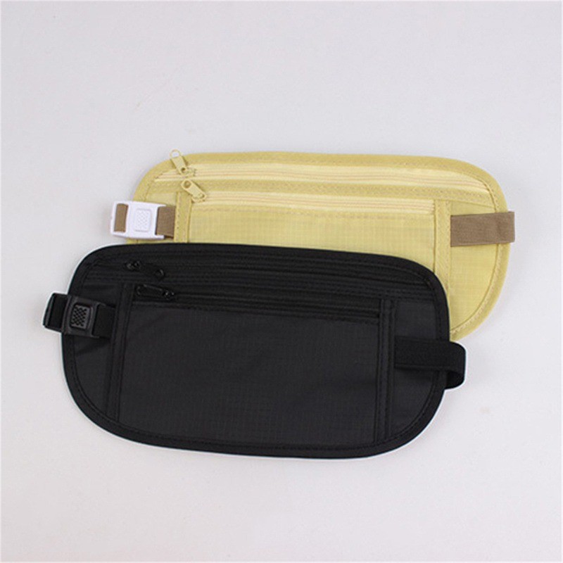 Sport Running Wais Bag Invisible Travel Waist Packs Pouch For Passport Money Belt Bag Hidden Securit