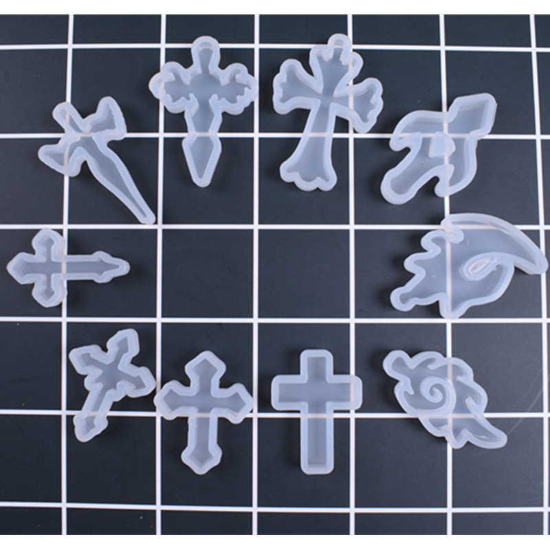 

1PC Cross Liquid Silicone Expoxy Mold Resin Jewelry Mold UV Pendant Jewelry Accessories Handcraft Jewelry Tool