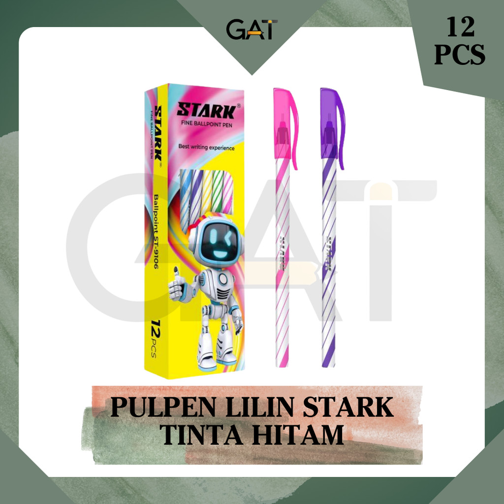 

PULPEN ULIR | PULPEN LILIN STARK MURAH ISI 12 PCS