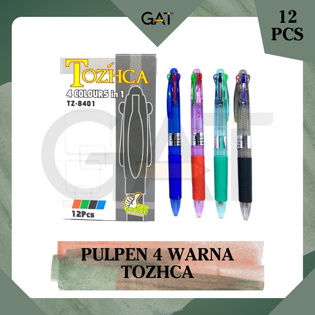 

PULPEN TOZHCA 4 WARNA PER LUSIN (12PCS)