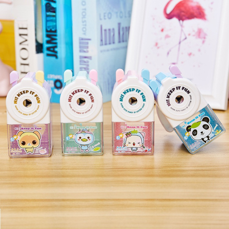 

Cute Cartoon Pencil Sharpener Student Hand-cranking Machine Suitable for Pencil School Study Stationery
