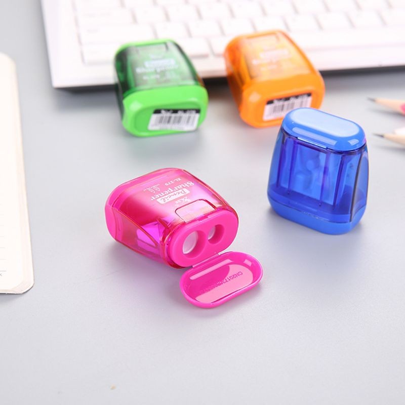

Classical Double Hole Mechanical Pen Pencil Sharpener Stationery Office Student School Supplies Korean Kids Gift Drop shipping