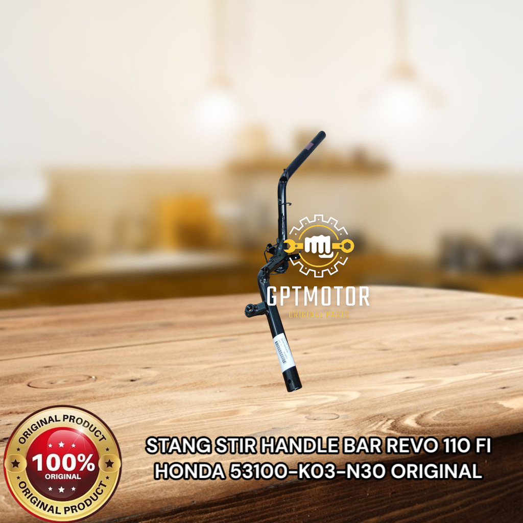 STANG STIR HANDLE BAR REVO 110 FI HONDA 53100-K03-N30 ORIGINAL