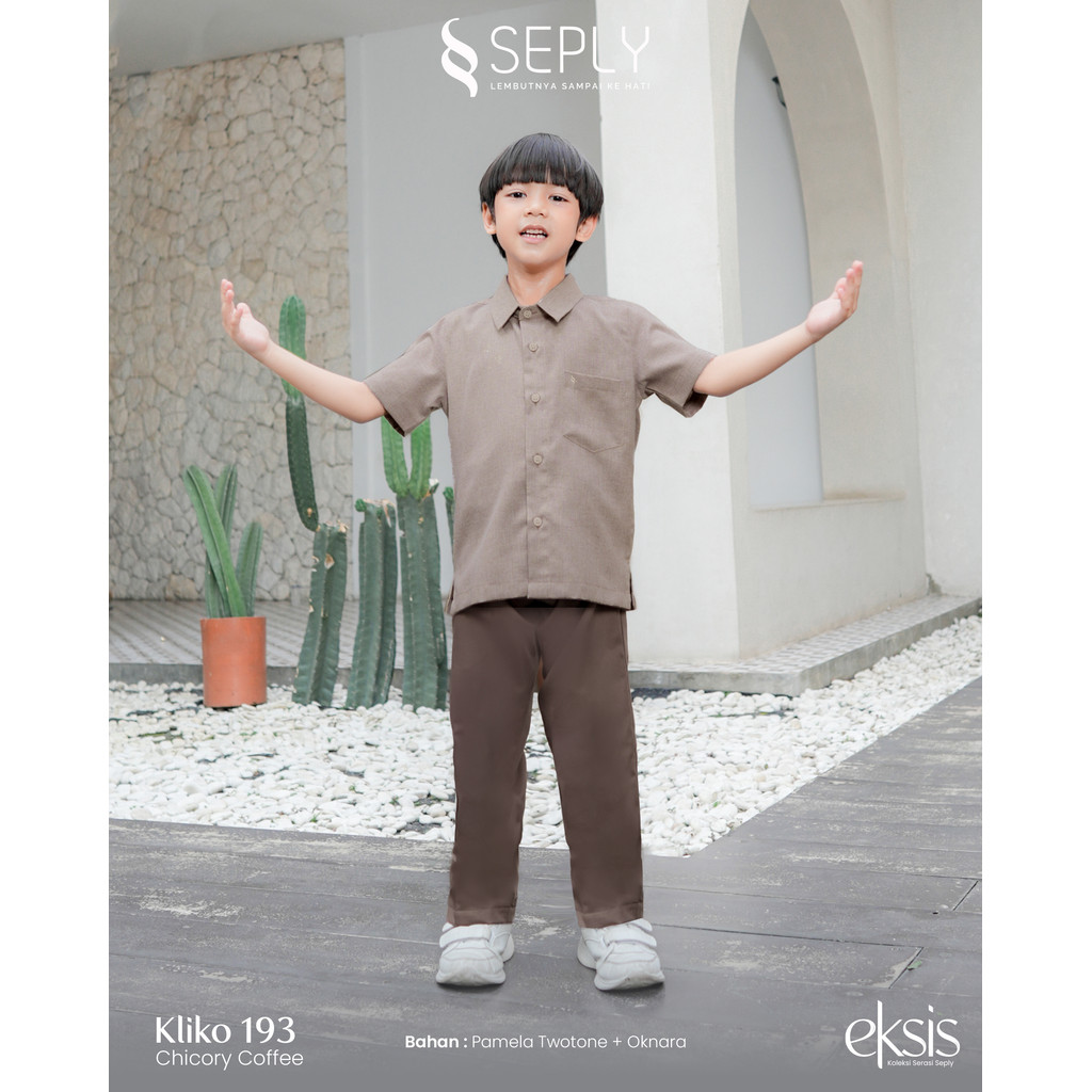 Koleksi Najmi/ Seply Kliko 193/ Sarimbit Lebaran Terbaru/ Koko Anak Lengan Pendek Kliko 193 by Seply